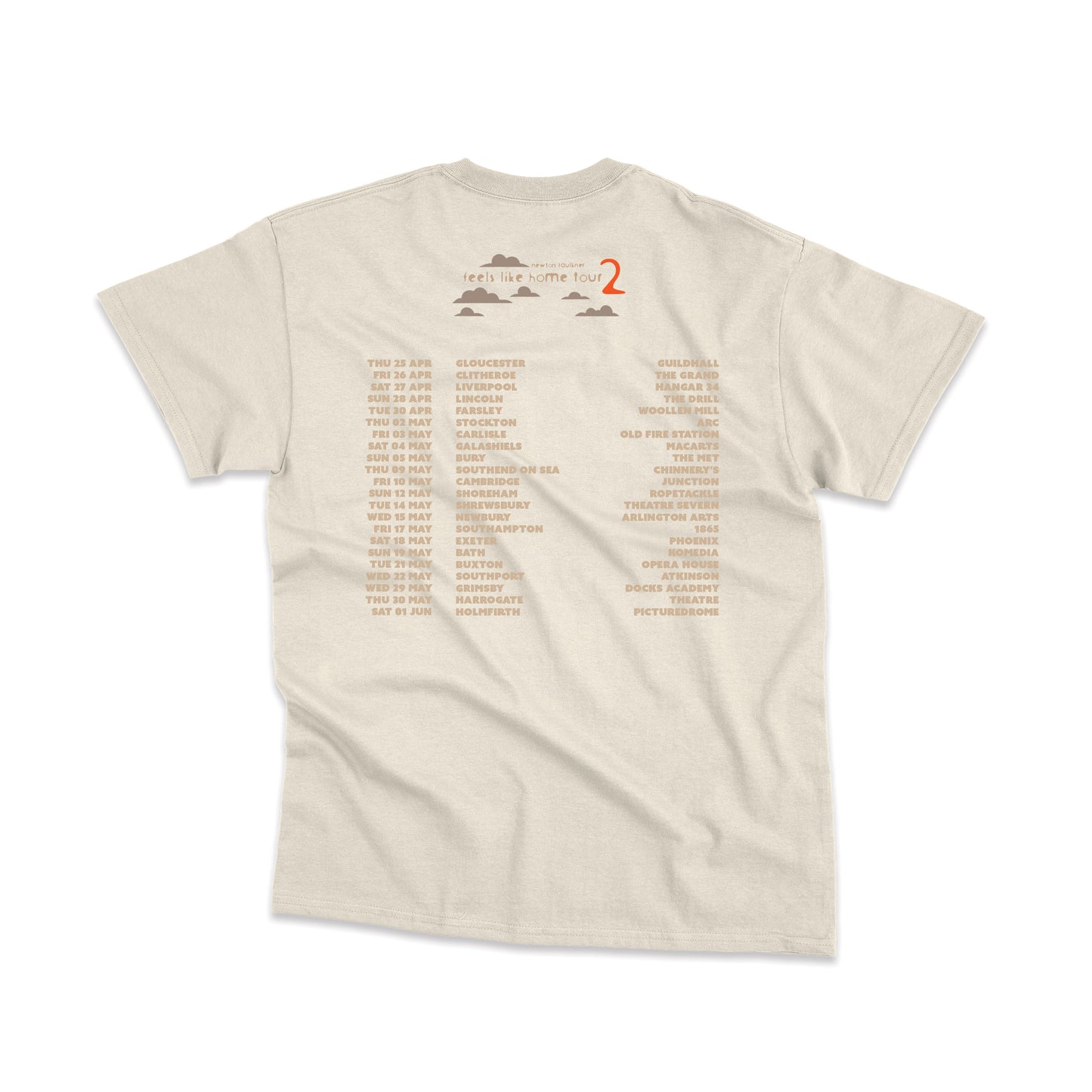 Feels Like Home 2 Tour Cream T-Shirt